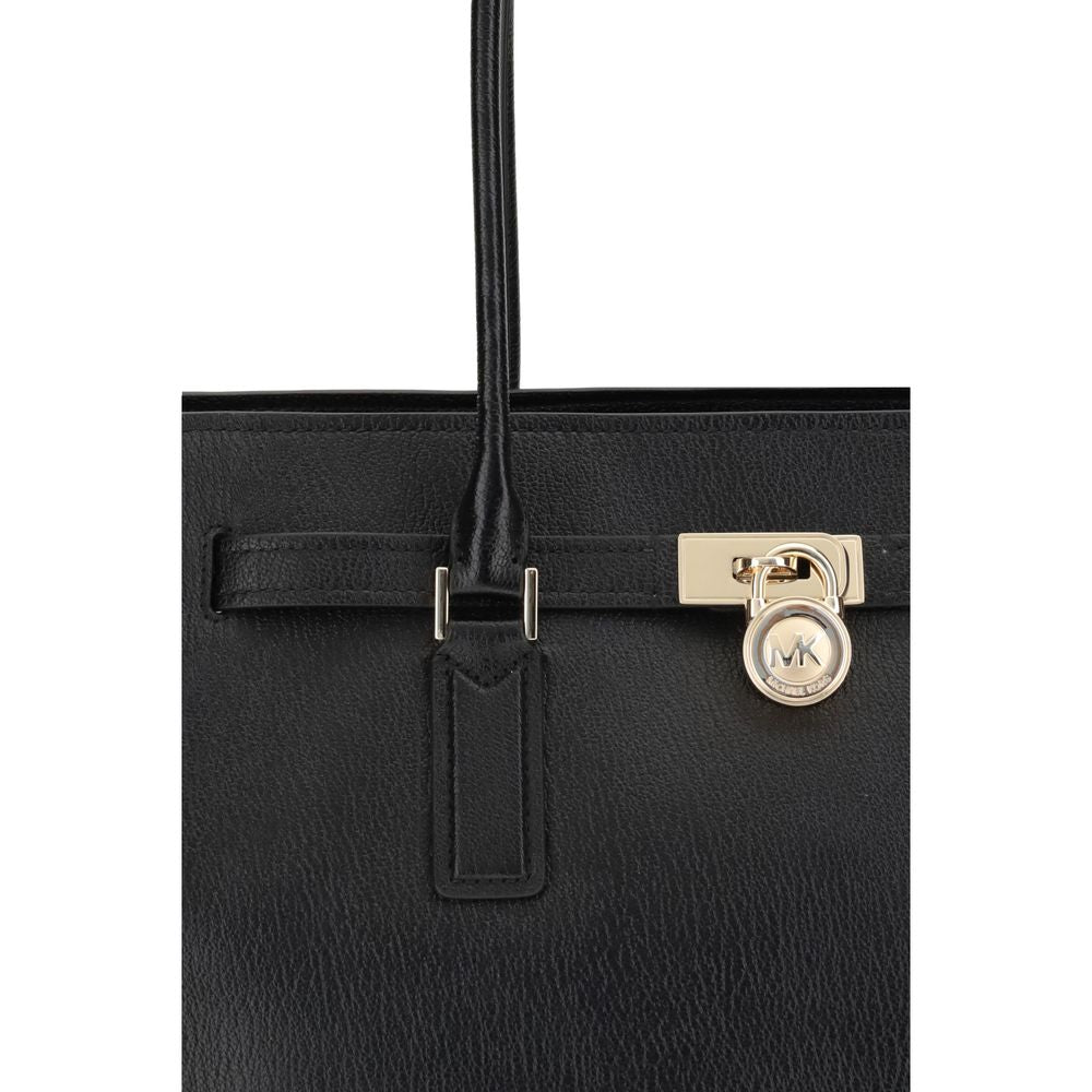 Michael Kors Black Calf Leather Bos Taurus Shoulder Bag