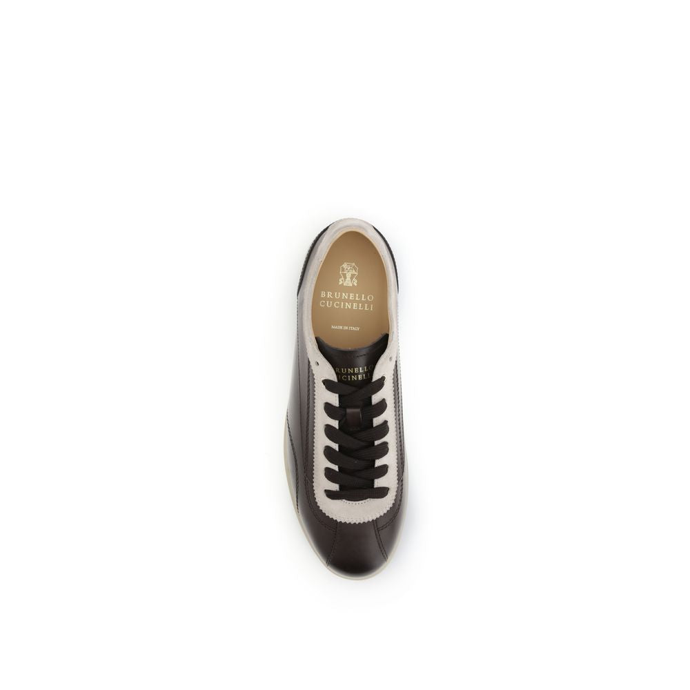 Brunello Cucinelli Multicolor Leather Low Top Sneakers