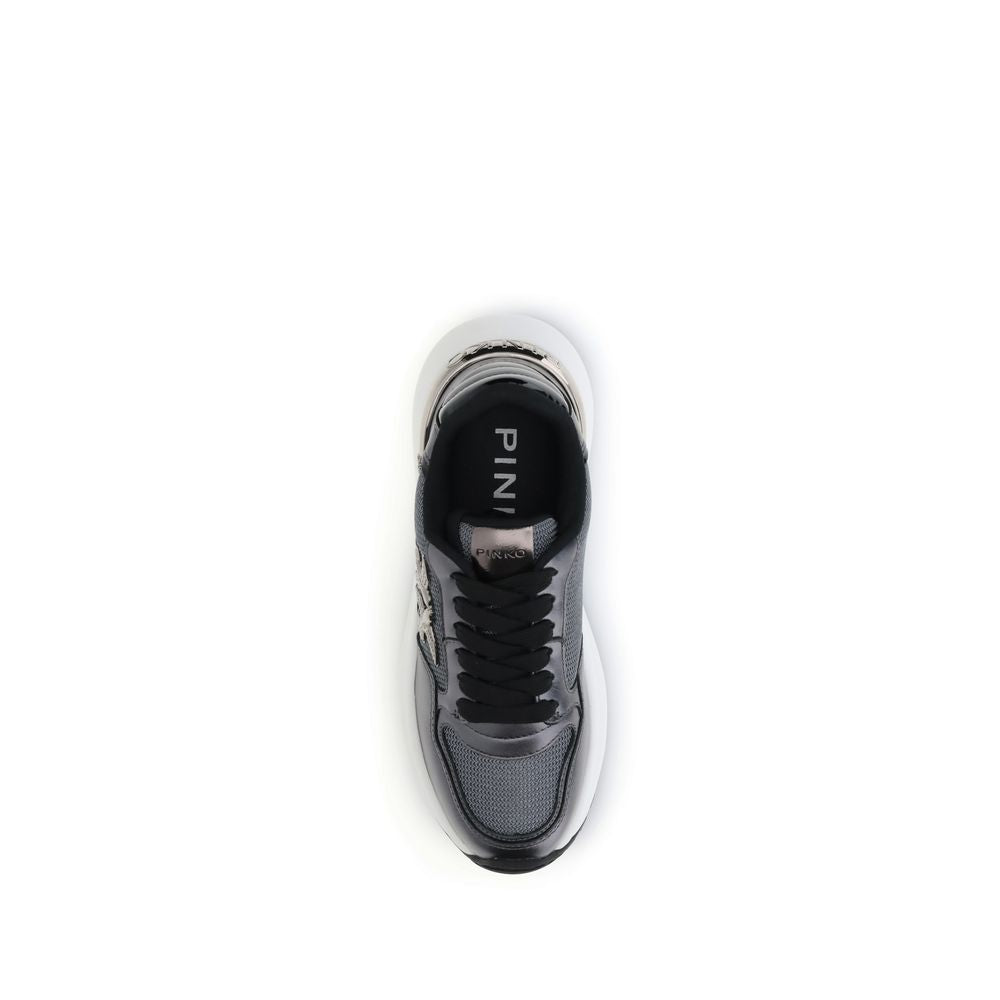 PINKO Gray Polyethylene Chunky Sneakers