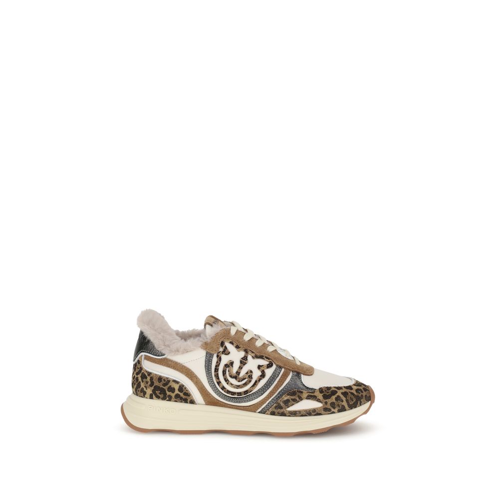 PINKO Multicolor Leather Chunky Sneakers