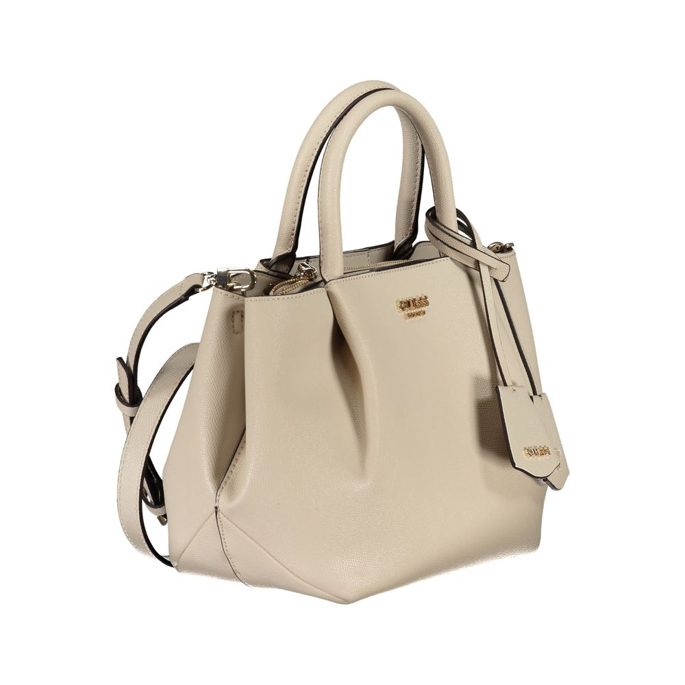 Guess Jeans Beige Polyurethane Women's Handbag