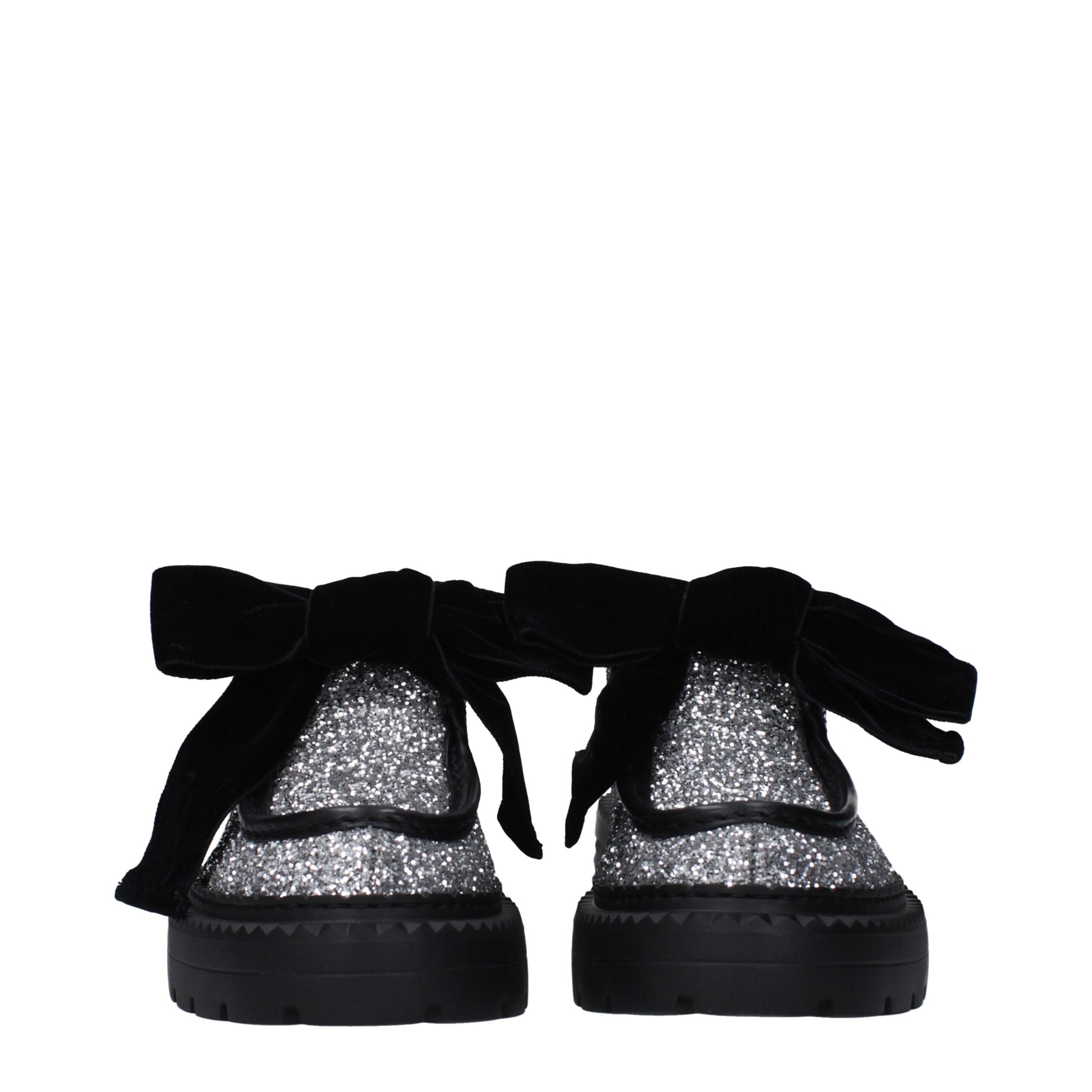 Jimmy Choo Gray Plastic Slip-On Loafers