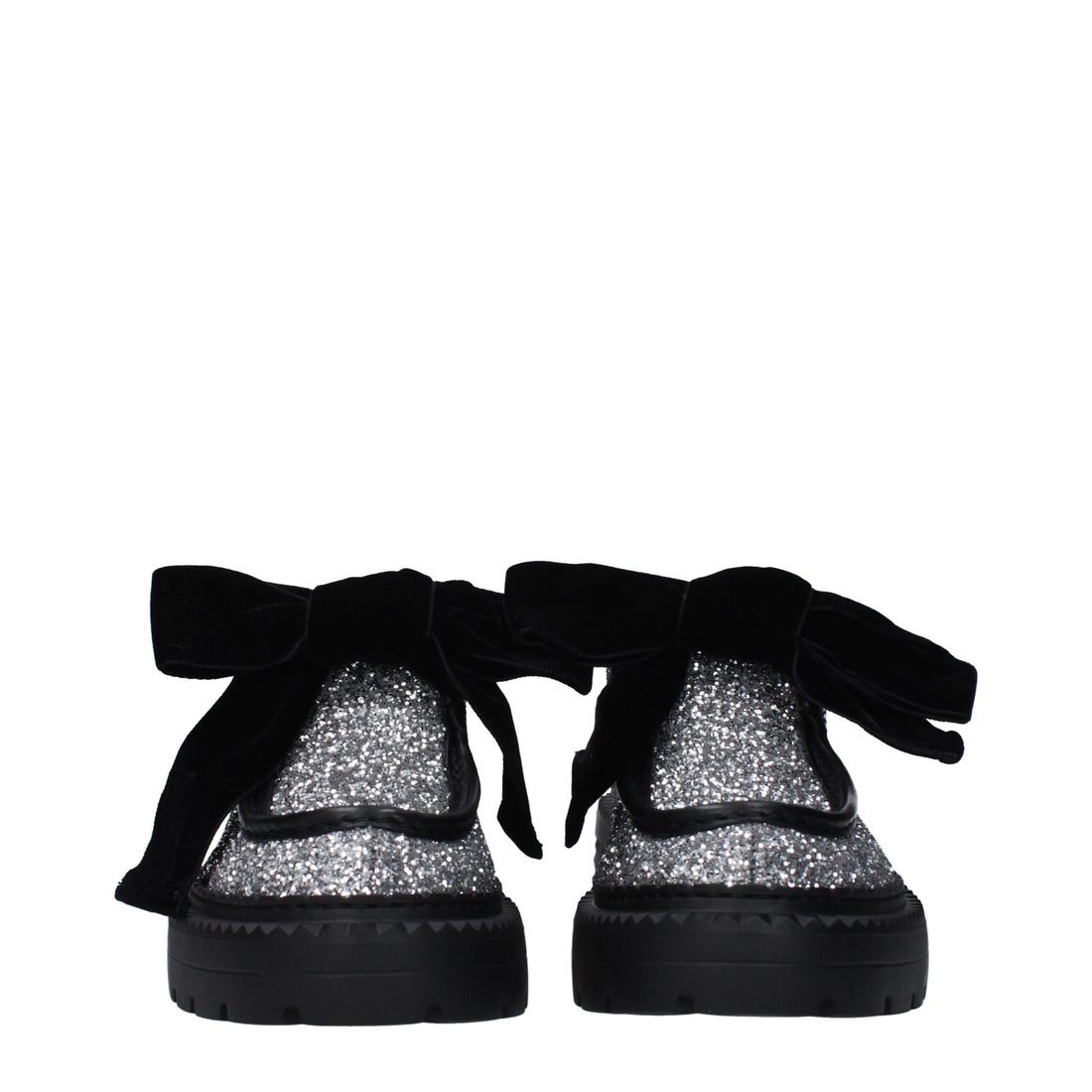 Jimmy Choo Gray Plastic Slip-On Loafers