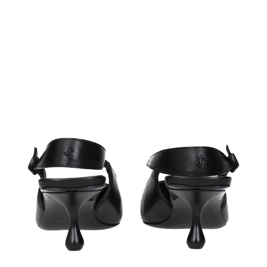 Jimmy Choo Black Leather Sandals