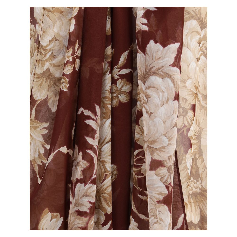 Dolce & Gabbana Bordeaux Silk Pattern Shirt