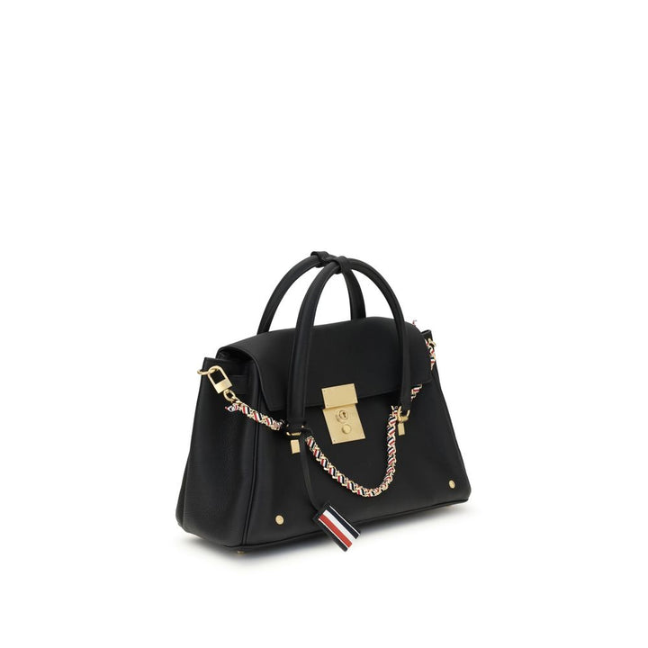 Thom Browne Black Calf Leather Bos Taurus Shoulder Bag
