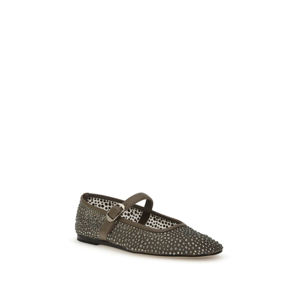 Le Monde Béryl Gray Other Fibres Ballet Flats