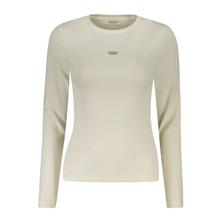Guess Jeans Bianco Cotton Women T-Shirt