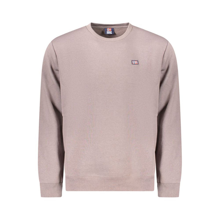 Norway 1963 Brown Cotton Men Sweater