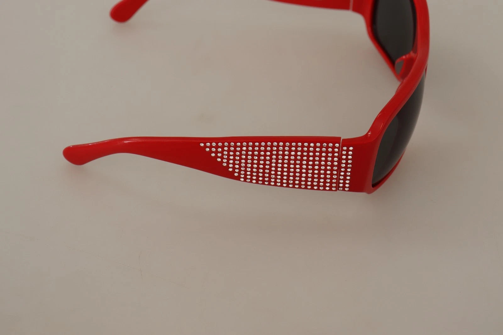 Dolce & Gabbana DG4027 Red Crystal Black Lens Shades Sunglasses