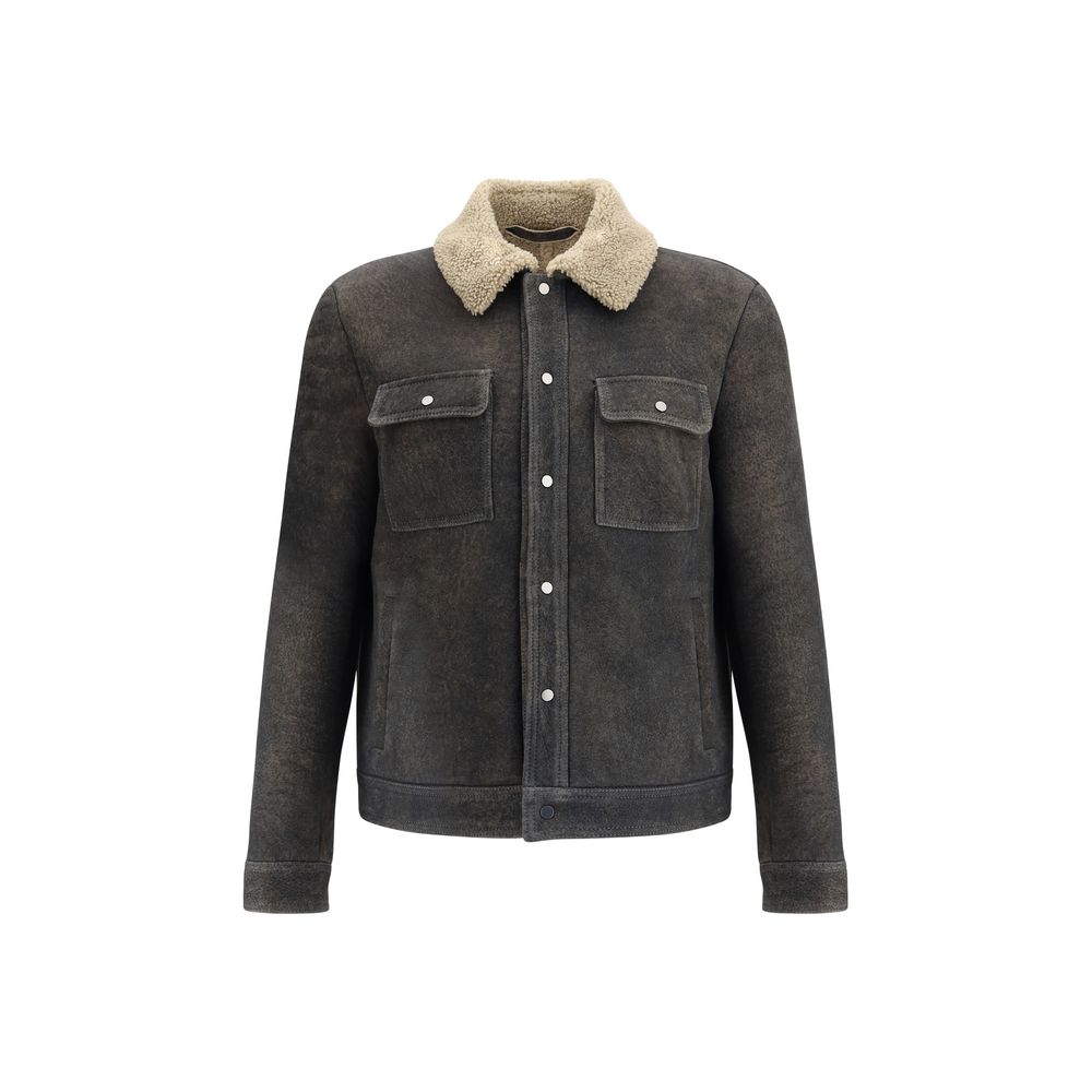 Salvatore Santoro Gray Lamb Ovis Aries Aries Coat
