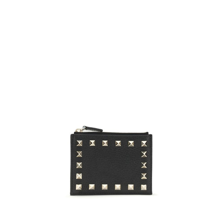 Valentino Garavani Black Calf Leather Bos Taurus Wallet
