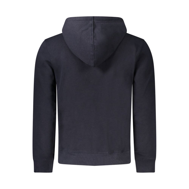 Guess Jeans Blue Organic Cotton Men Sweater Hoodie