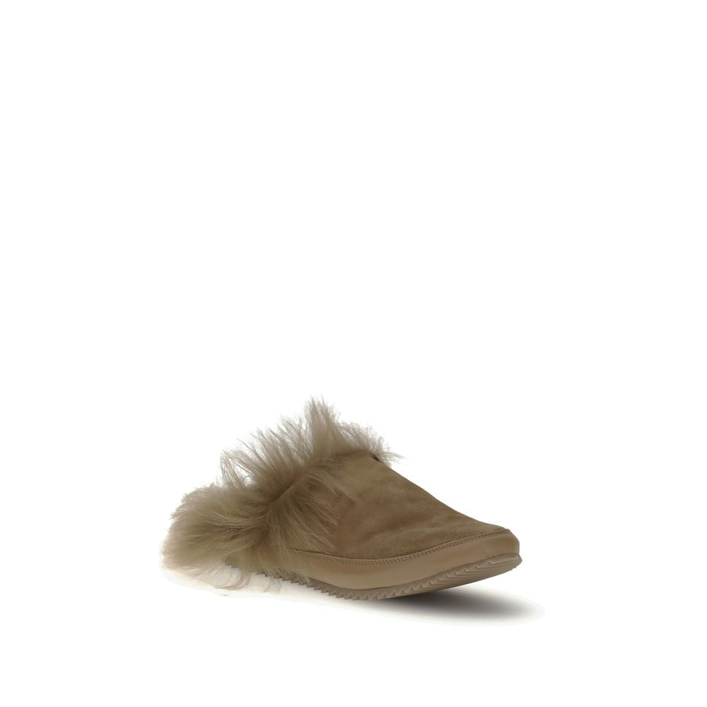 Pedro García Beige Rubber Mules