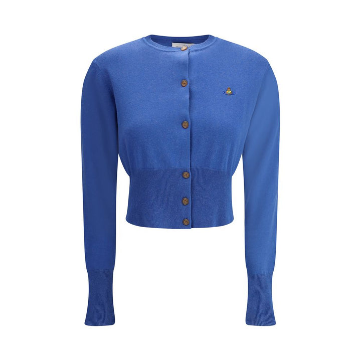 Vivienne Westwood Blue Cotton Cardigan