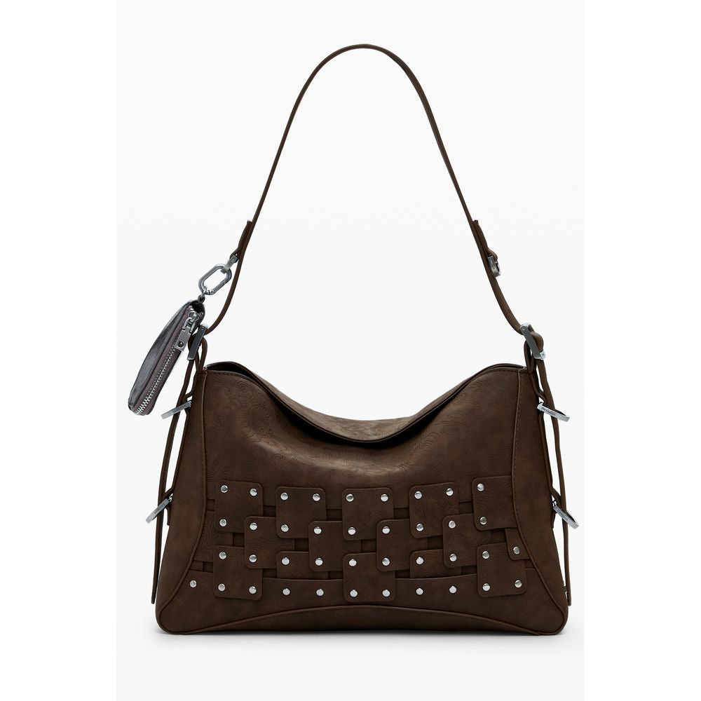 Desigual Marrone Poliuretano Women Handbag