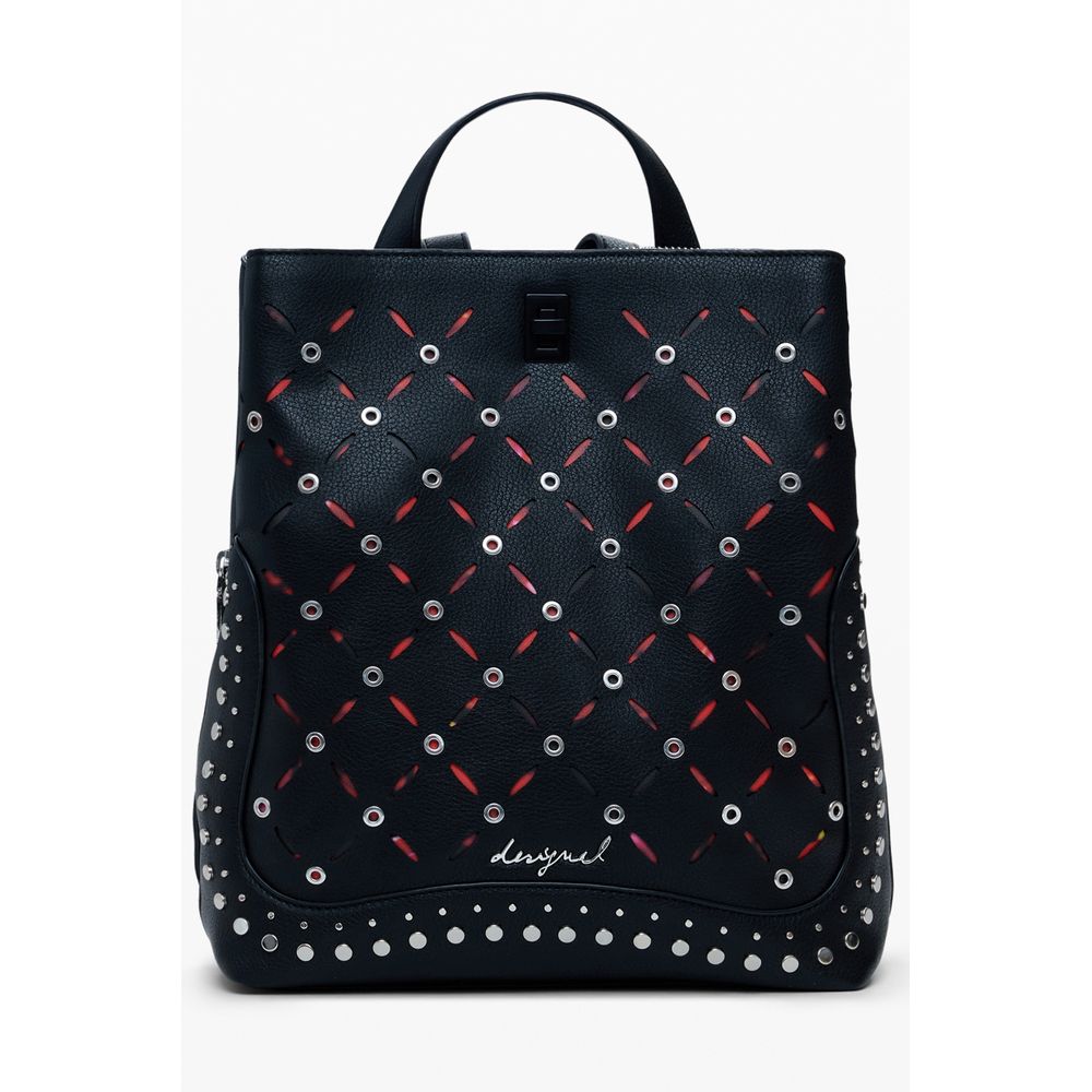 Desigual Nero Polyurethane Women Mini Backpack