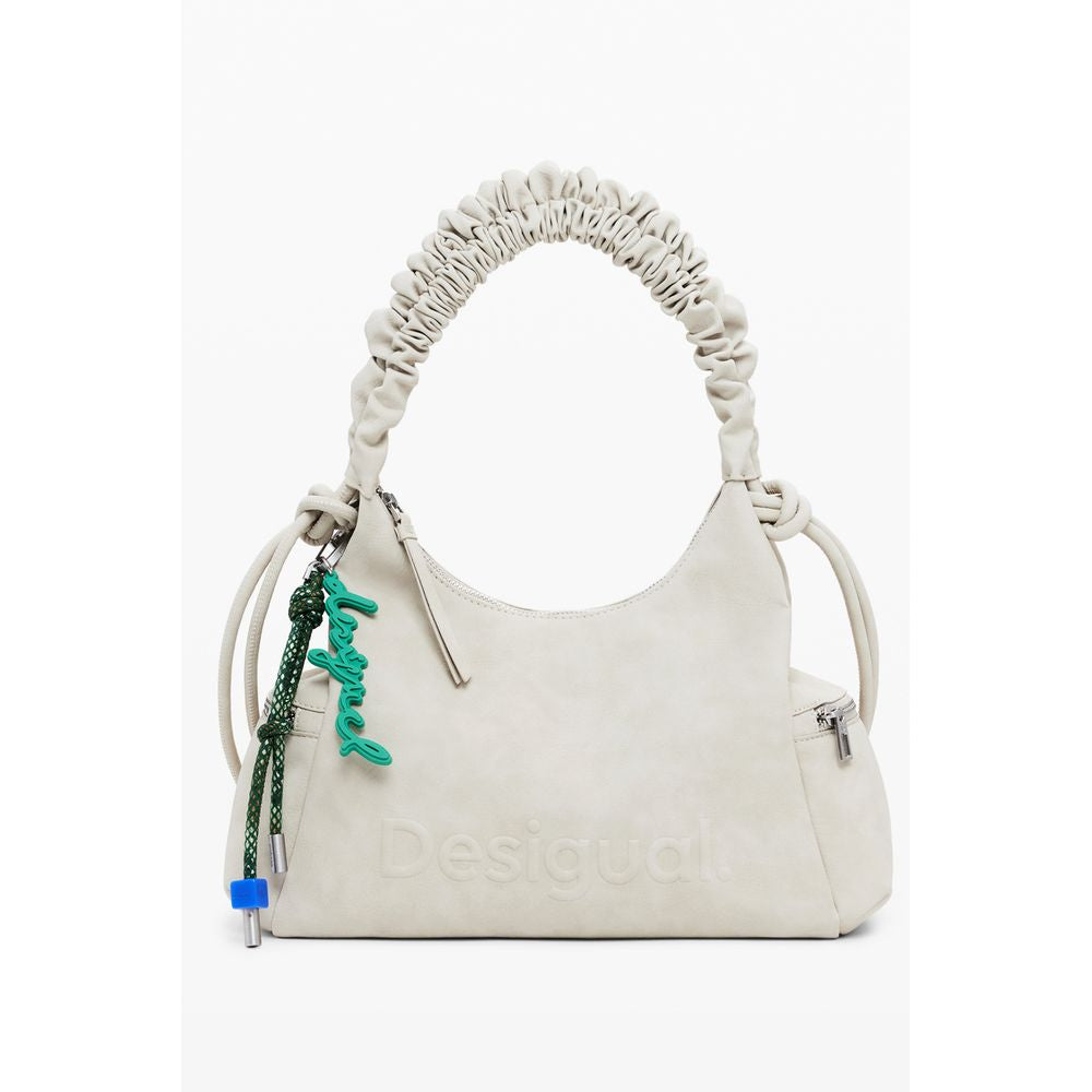 Desigual Beige Polyurethane Women's Handbag