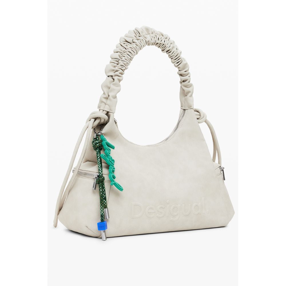 Desigual Beige Polyurethane Women's Handbag