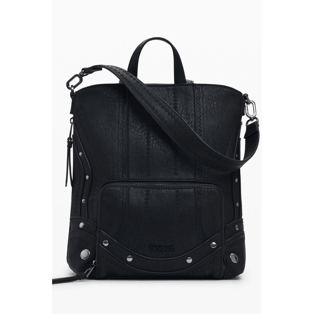 Desigual Black Polyurethane Women Mini Backpack