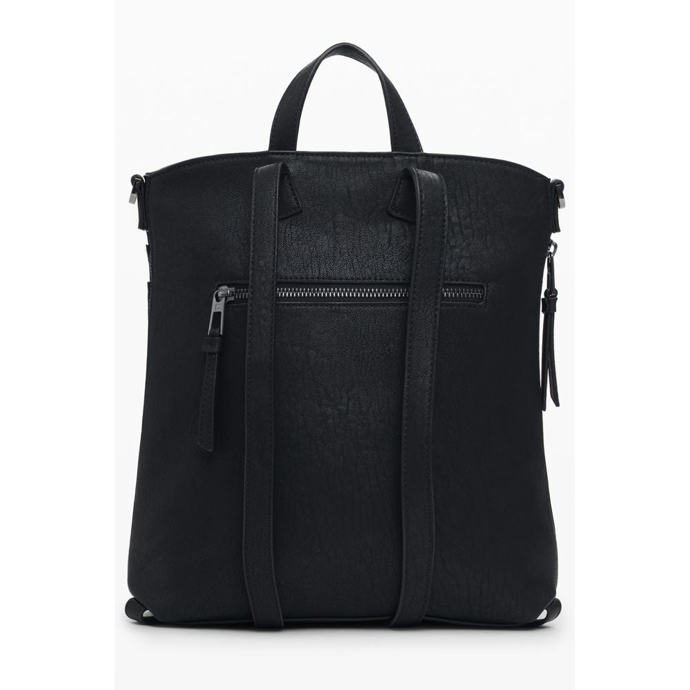 Desigual Black Polyurethane Women Mini Backpack