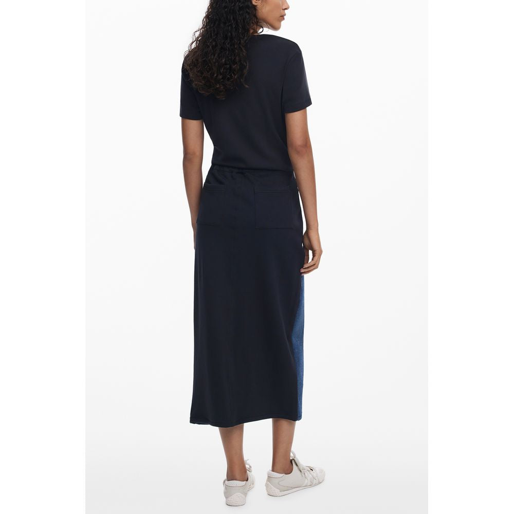 Desigual Blu Cotton Women's Skirt