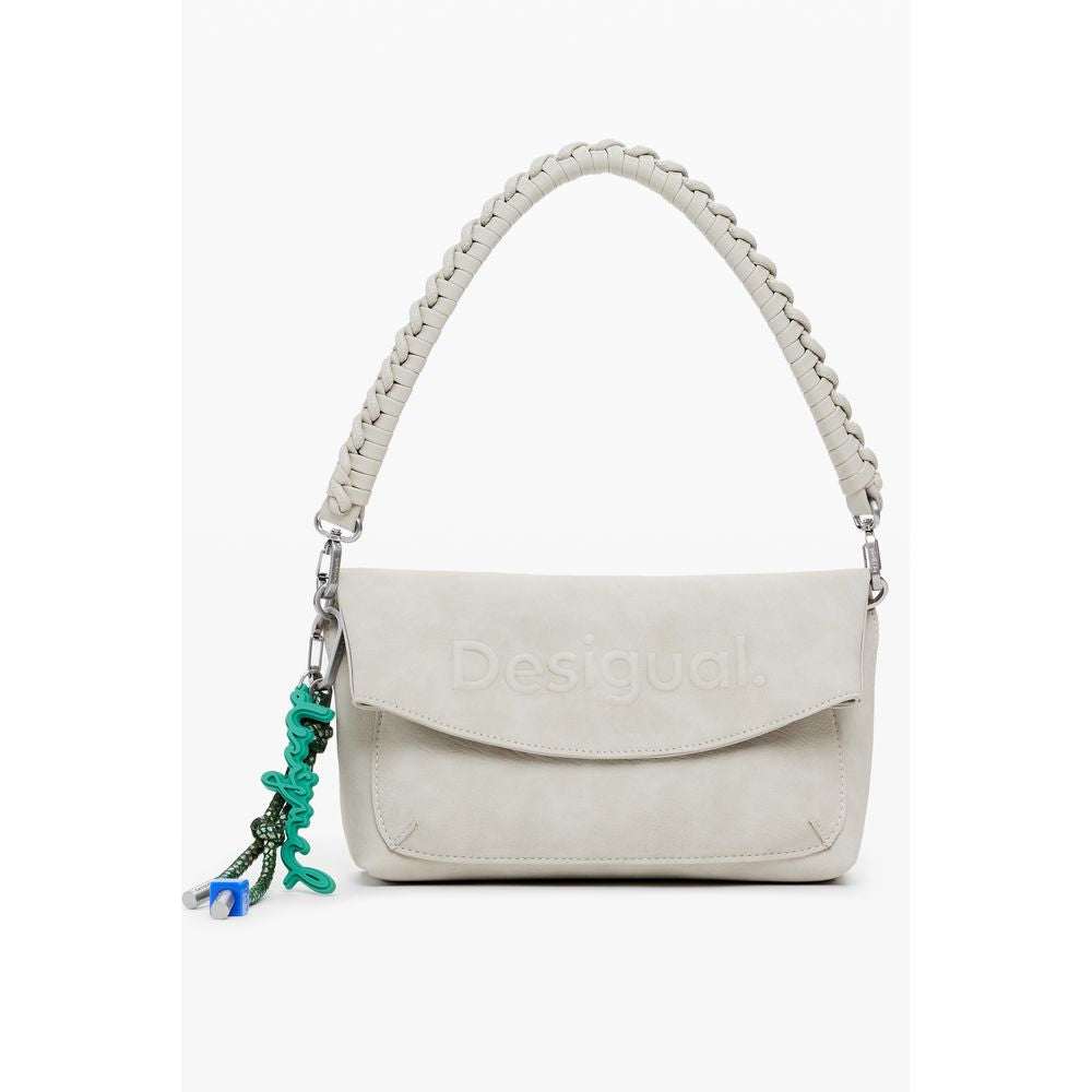 Desigual Beige Polyurethane Women Handbag