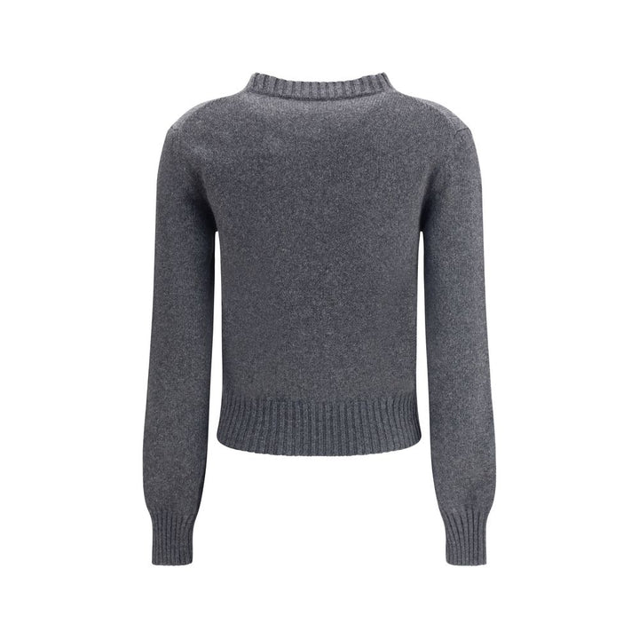 Ami Paris Gray Cashmere Sweater