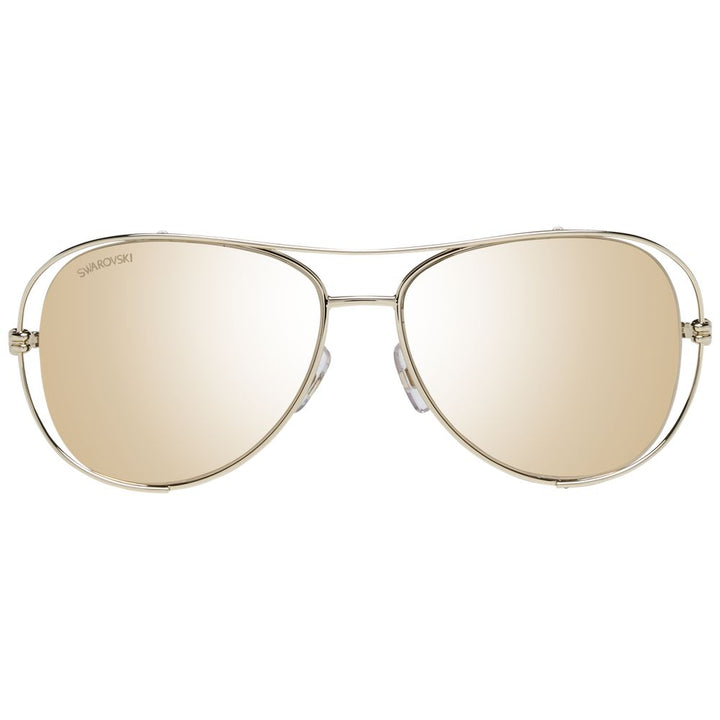 Swarovski Gold Women Sunglass