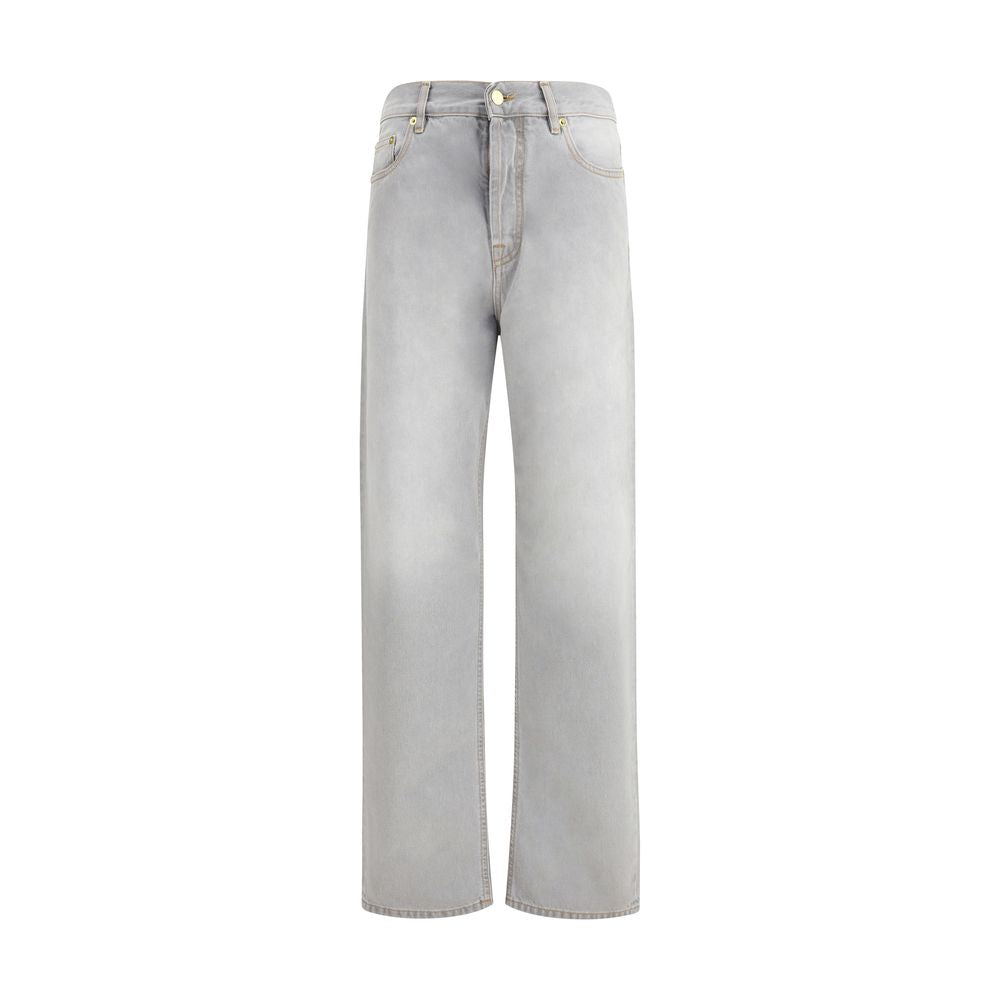 Darkpark Gray Cotton Relaxed Fit Jeans