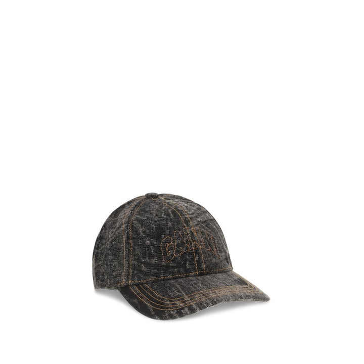 Ganni Denim Baseball Hat