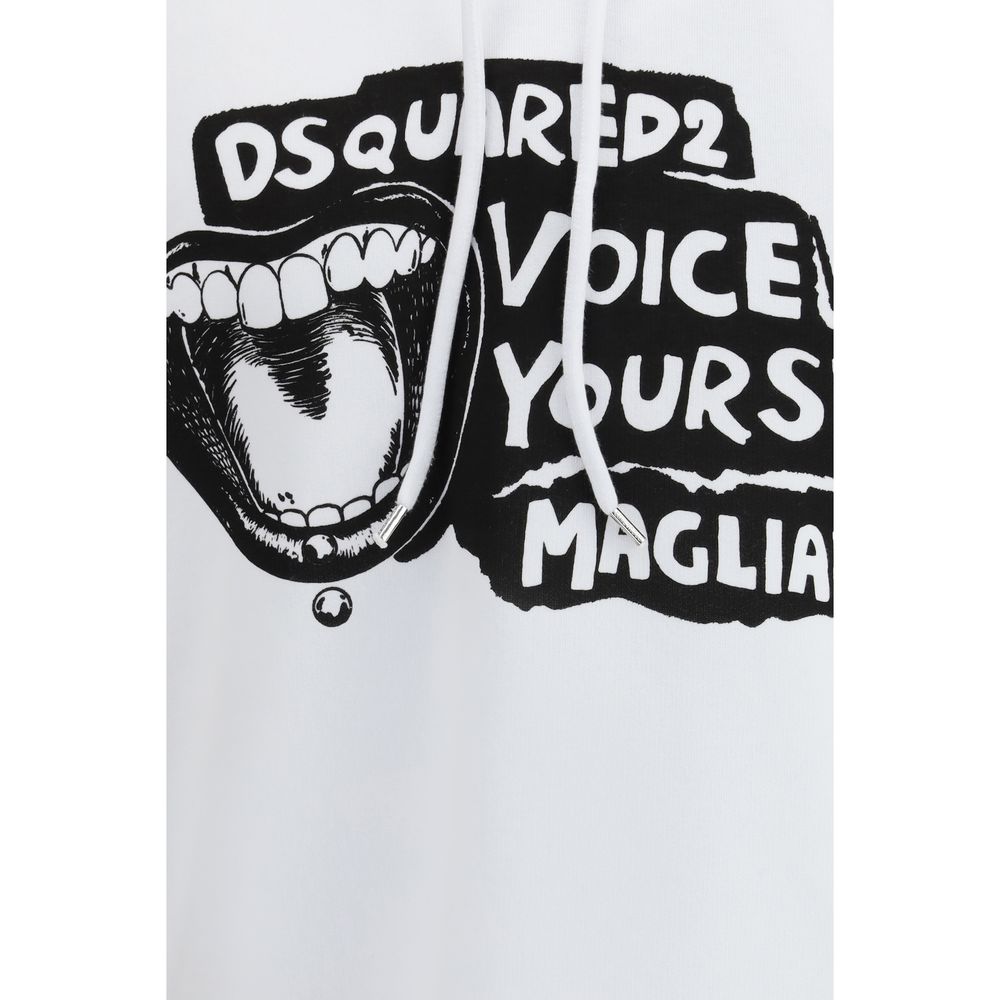 Dsquared² White Cotton Sweatshirt