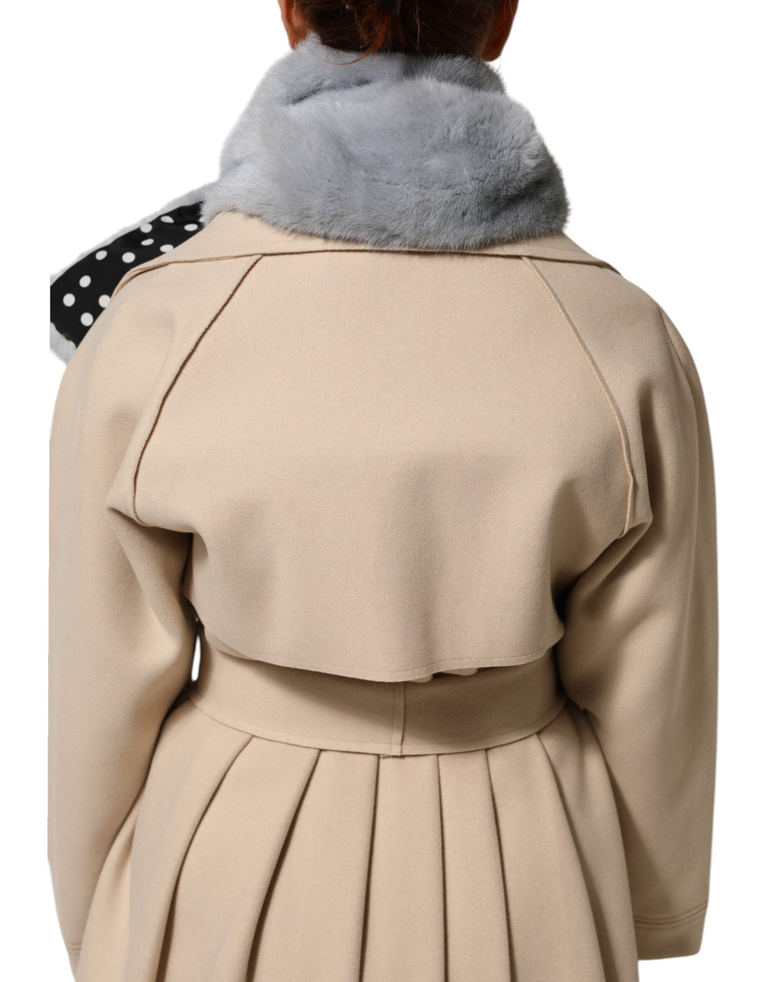 Dolce & Gabbana Powder Blue Mink Fur Neck Warmer Scarf