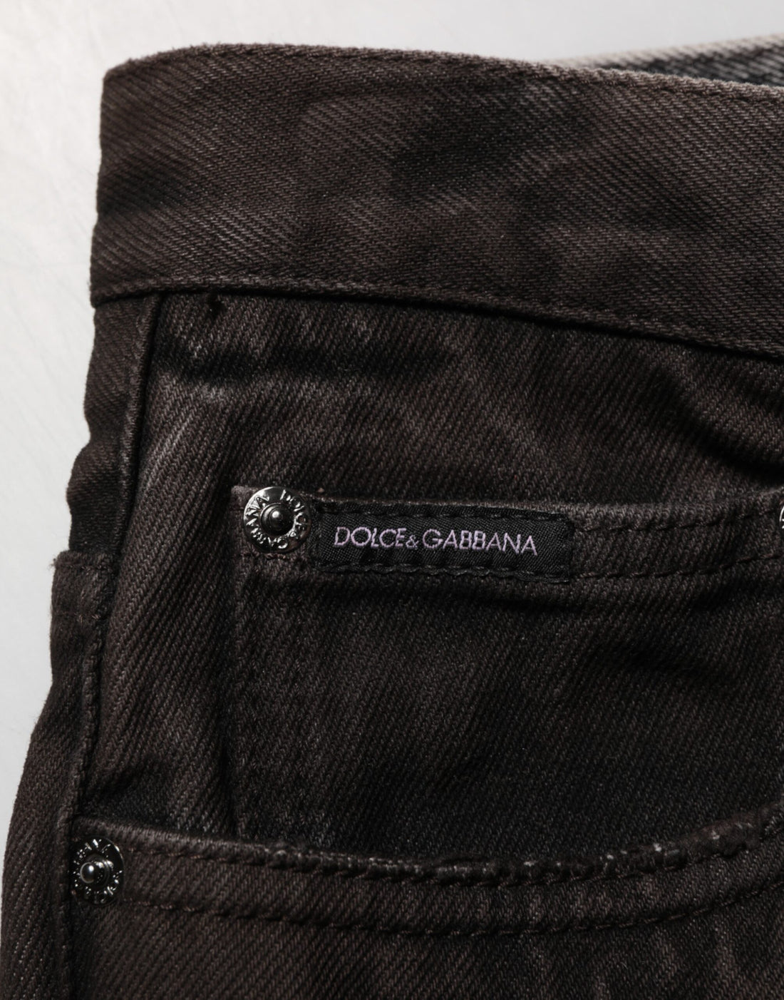 Dolce & Gabbana Black Cotton Tattered Denim Men Bermuda Short