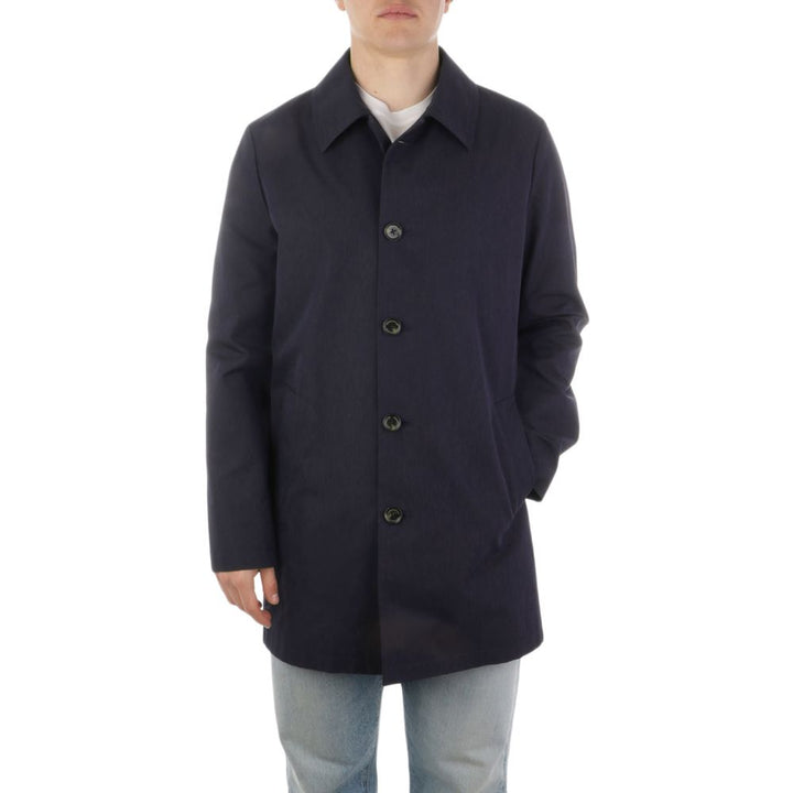 Aquascutum Blue Cotton Men's Jacket