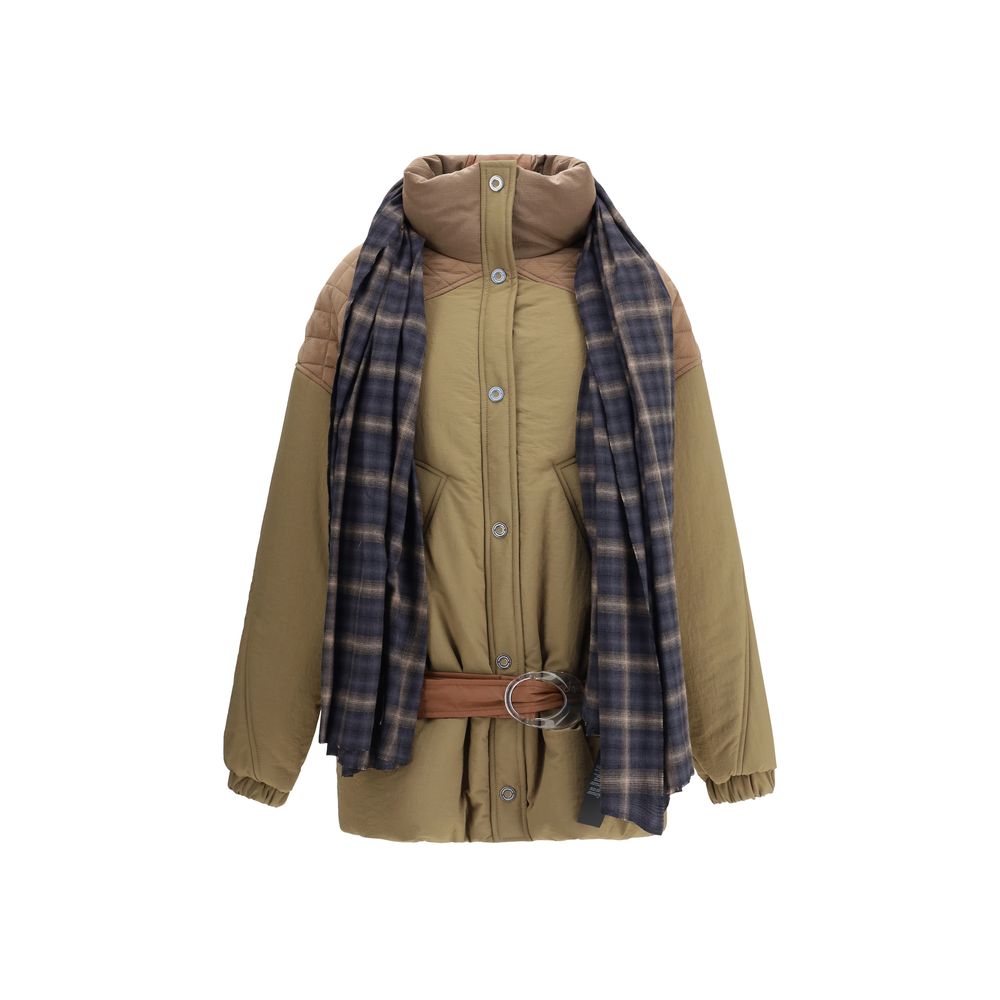MARBELL Brown Polyamide Full-Length Jacket