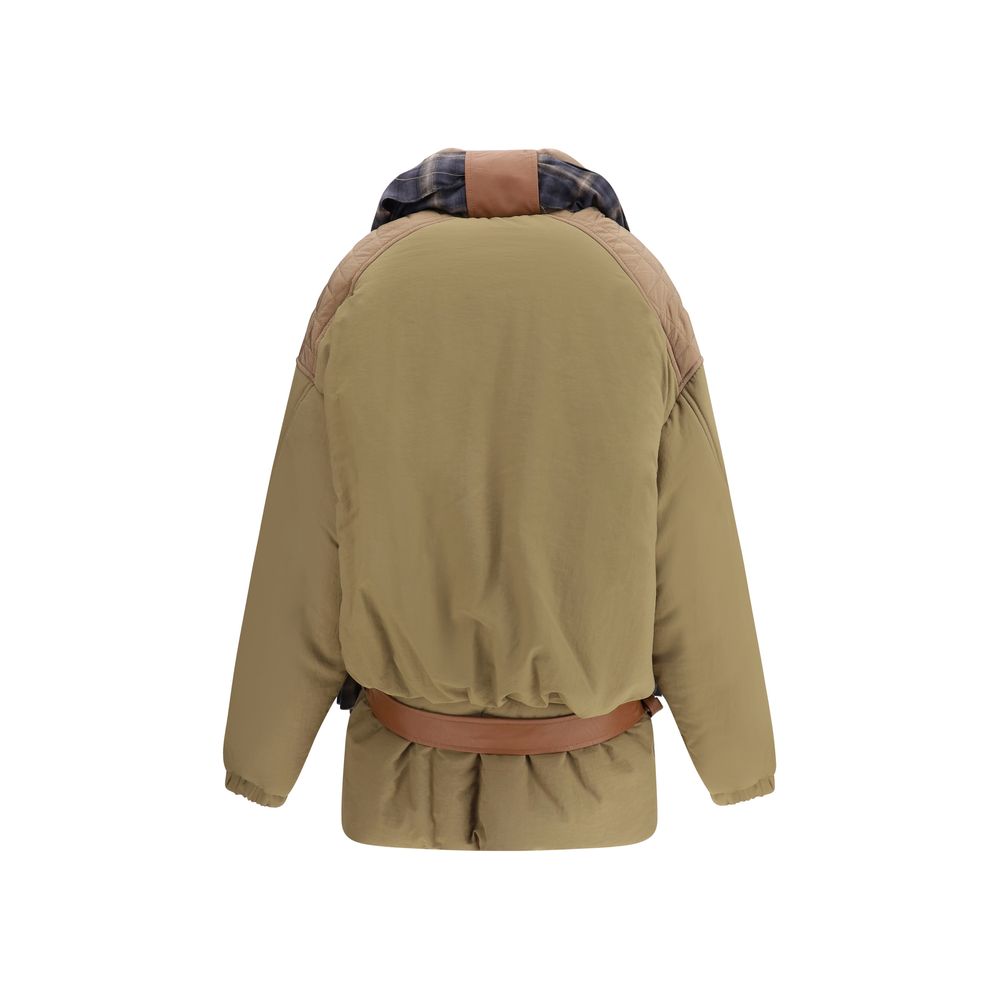 MARBELL Brown Polyamide Full-Length Jacket