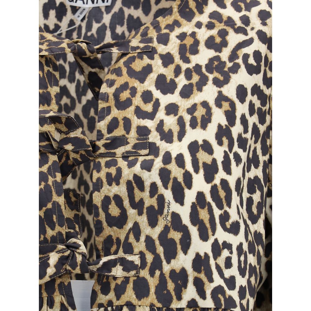 Ganni Multicolor Cotton Pattern Shirt