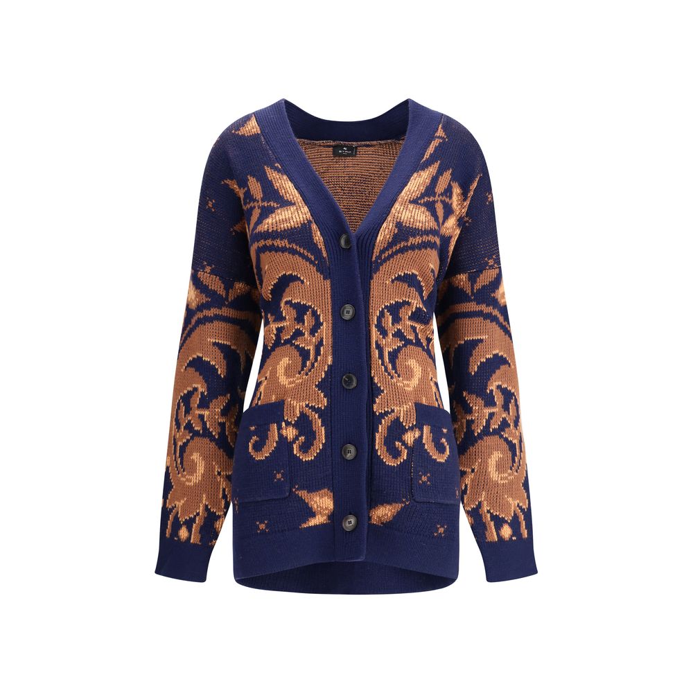 Etro Multicolor Wool Cardigan