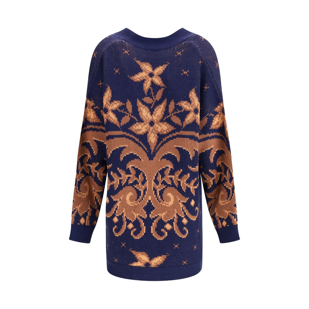 Etro Multicolor Wool Cardigan