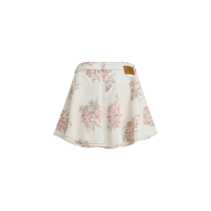 Ganni Multicolor Denim Skirt