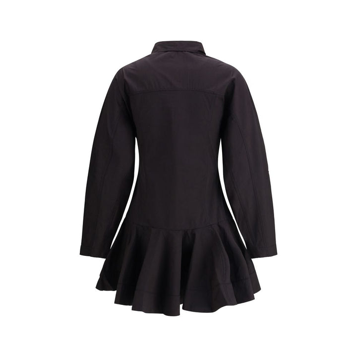 Ganni Black Cotton Casual Dress