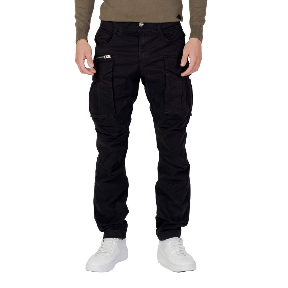 Replay Black Cotton Relaxed Fit Jean