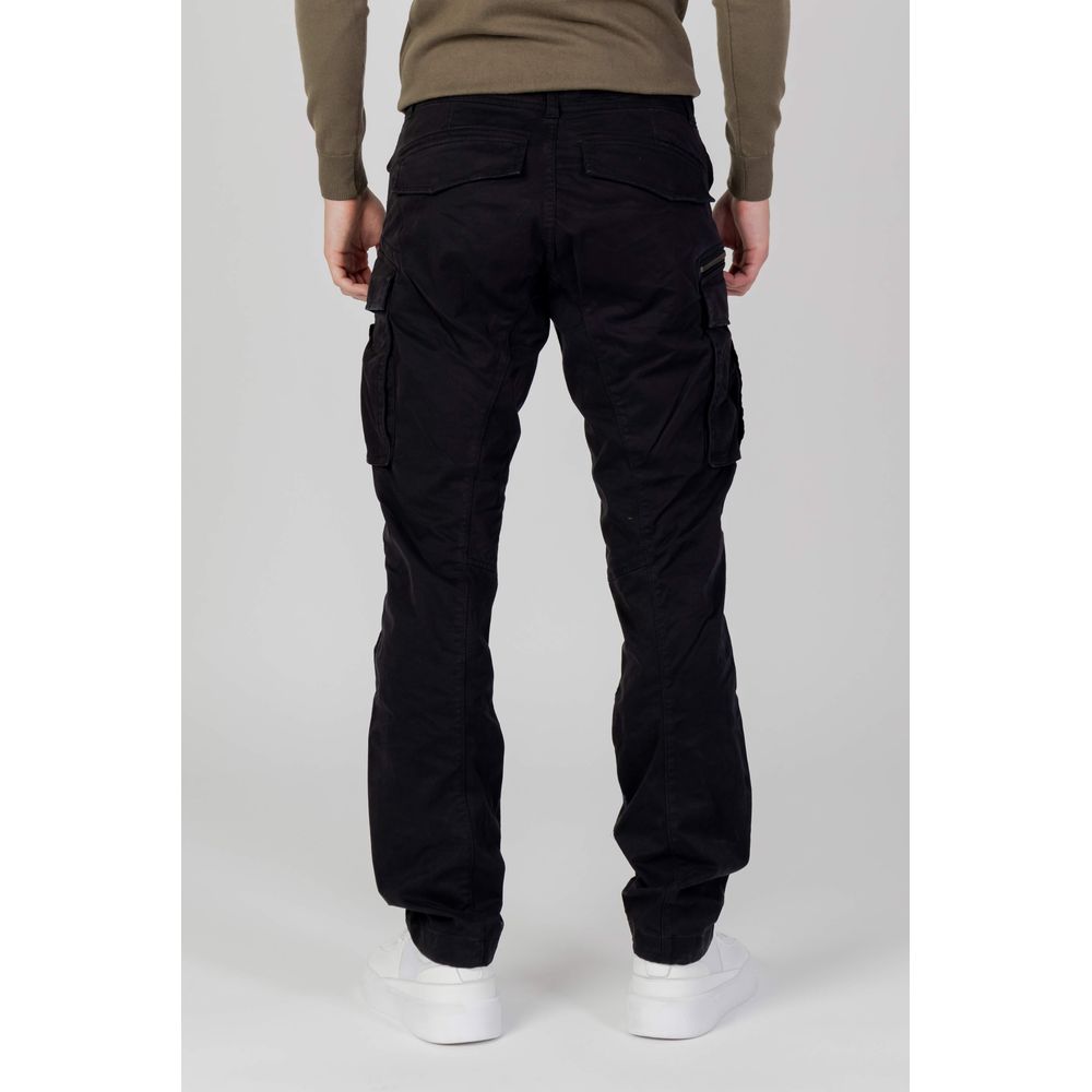 Replay Black Cotton Relaxed Fit Jean