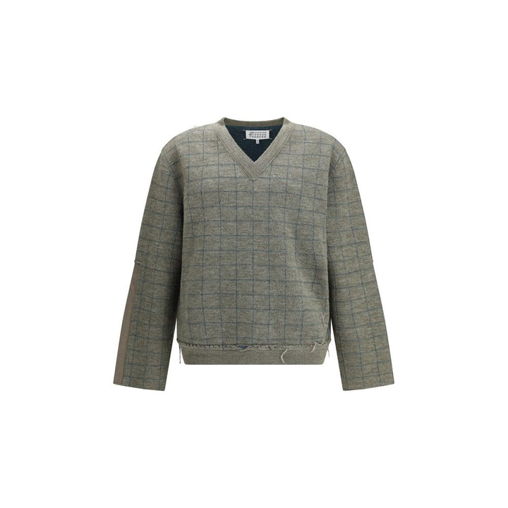Margiela Bicolor Fleece Wool Sweatshirt