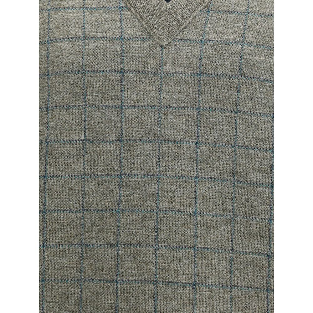 Margiela Bicolor Fleece Wool Sweatshirt