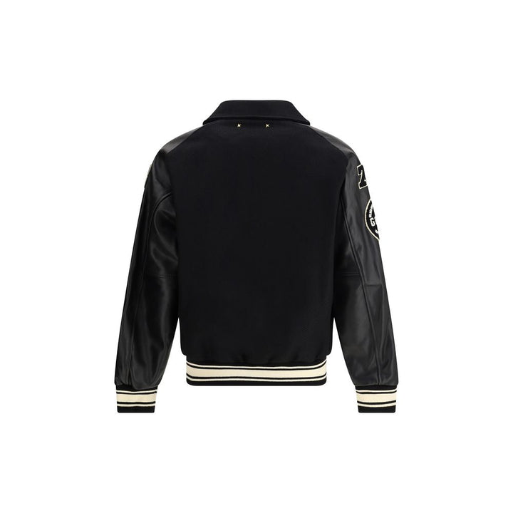 Golden Goose Black Fleece Wool Bomber