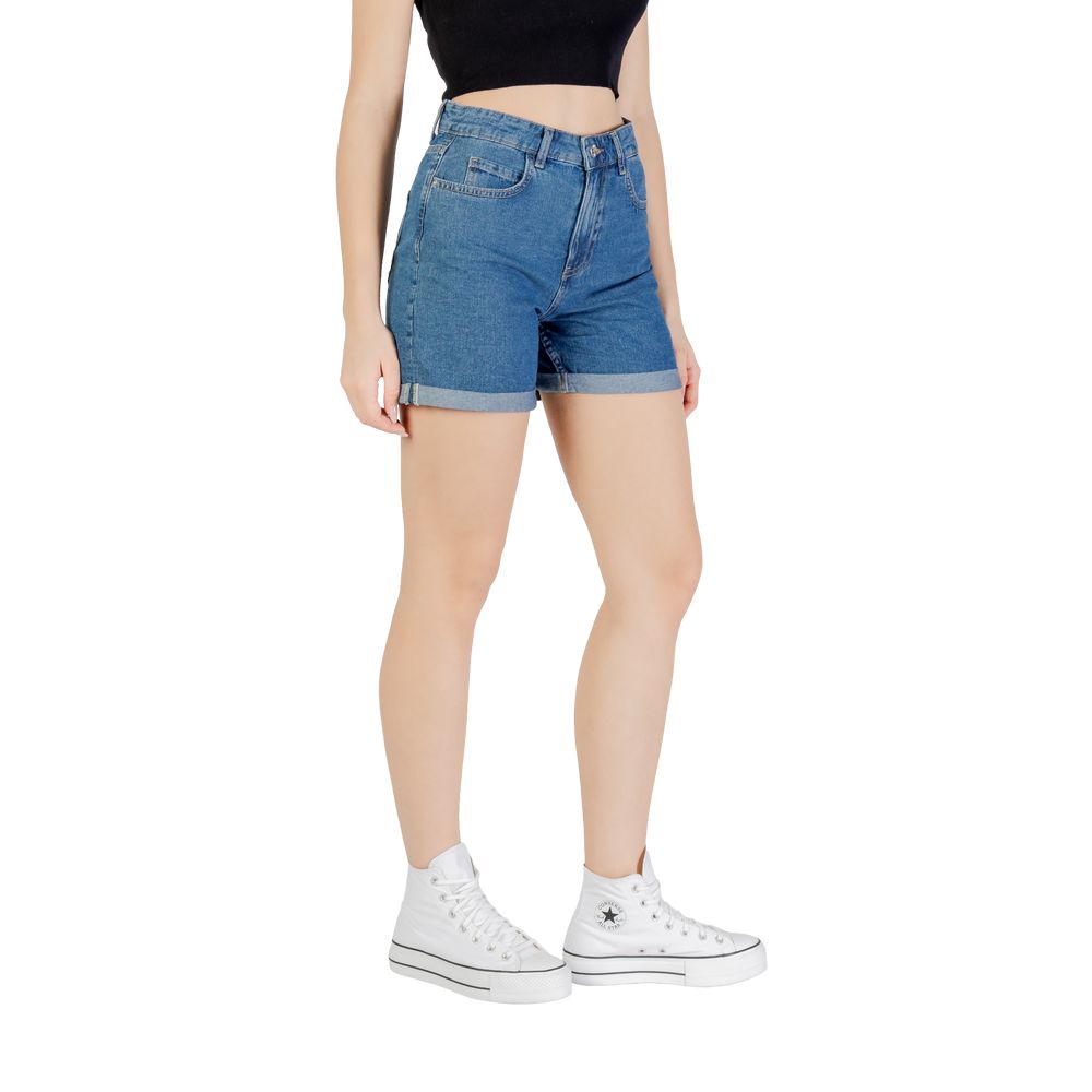 Only Blue Cotton Shorts