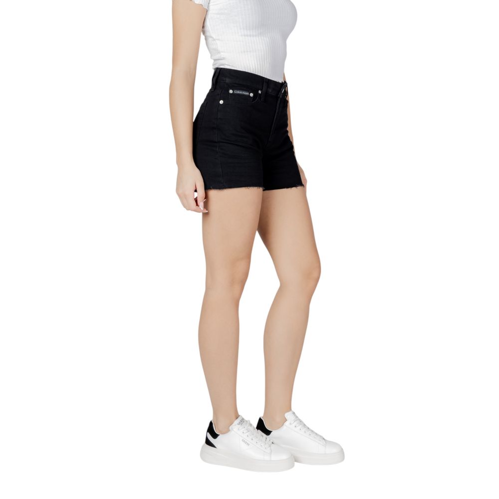 Calvin Klein Jeans Black Cotton Shorts