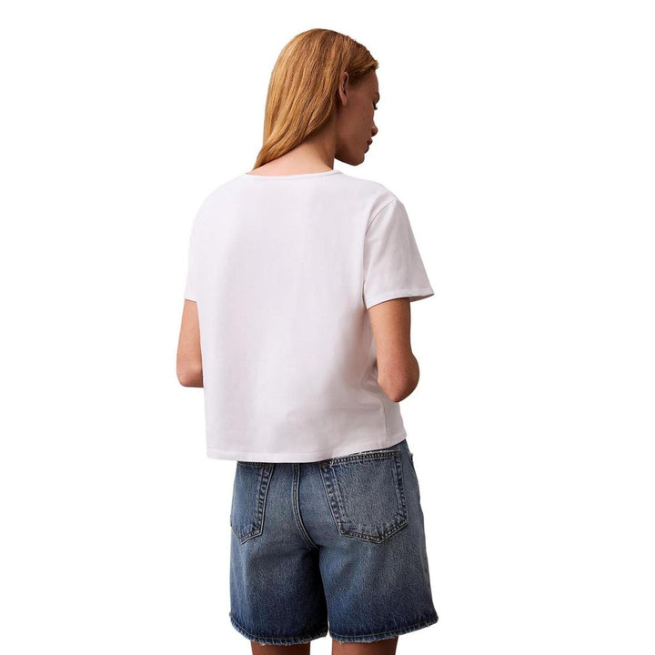 Calvin Klein Jeans White Recycled Cotton T-Shirt